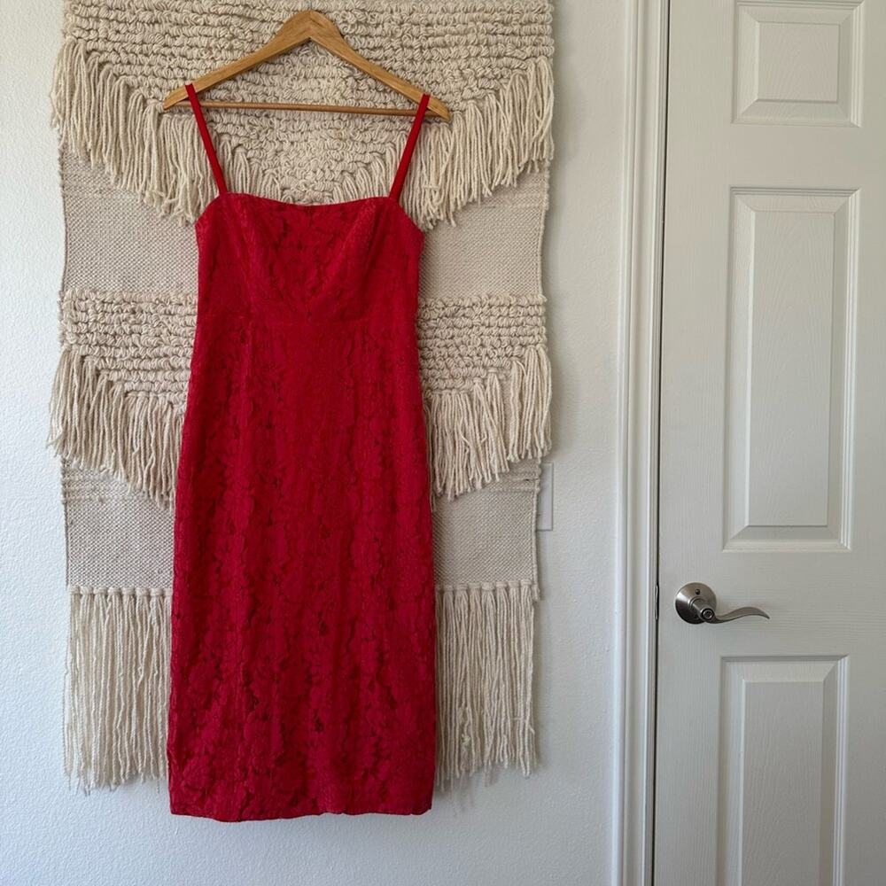 Fame & Partners The Max Lace Midi Dress